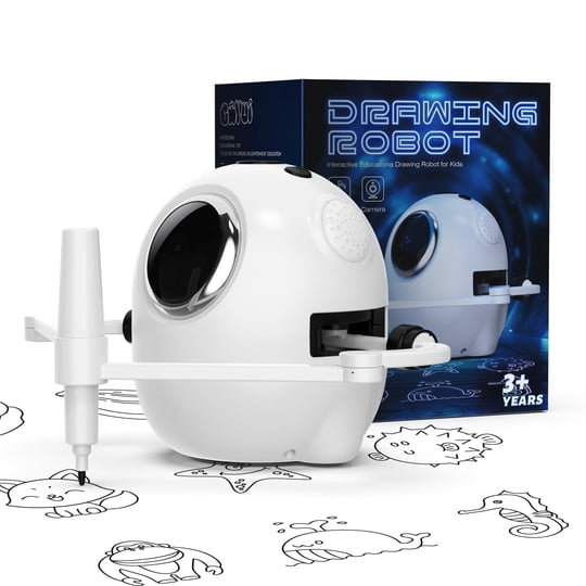 Robot De Dibujo Gwyui Con 150 Tarjetas, Cámara Y Juguete Interactivo