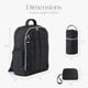 thumbnail image 3 of Mochila para pañales Hannah&Sophia North, set de 5 piezas con USB-C, 3 of 9