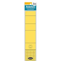 Adetec - Lomos Autoadhesivos Para Archivador Amarillo