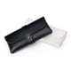 thumbnail image 3 of 2pcs Bolsa de almacenamiento de gafas Gafas de sol de viaje bolsa de almacenamiento de gafas de miopía Bolsa de almacenamiento de cuero de moda (negro + blanco), 3 of 3
