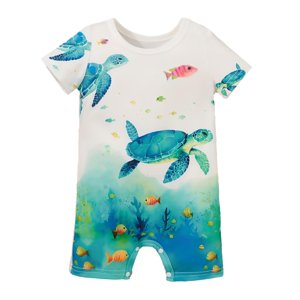 Magideal - Ropa De Bebé De Manga Corta, Ropa Para Escalar, Traje Para Recién Nacido, Mono Infantil Informal De Moda Bonita, Mameluco Para Bebé Para Niños Y Niñas 6 A 9 Meses