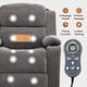 thumbnail image 1 of Infinite Position Single Motor Up to 350 LBS Power Lift Recliner Chair for Elderly, Heavy Duty Motion Mechanism with 8-Point Vibration Massage and Lumbar Heating, Cup Holders, Grey, 1 of 3