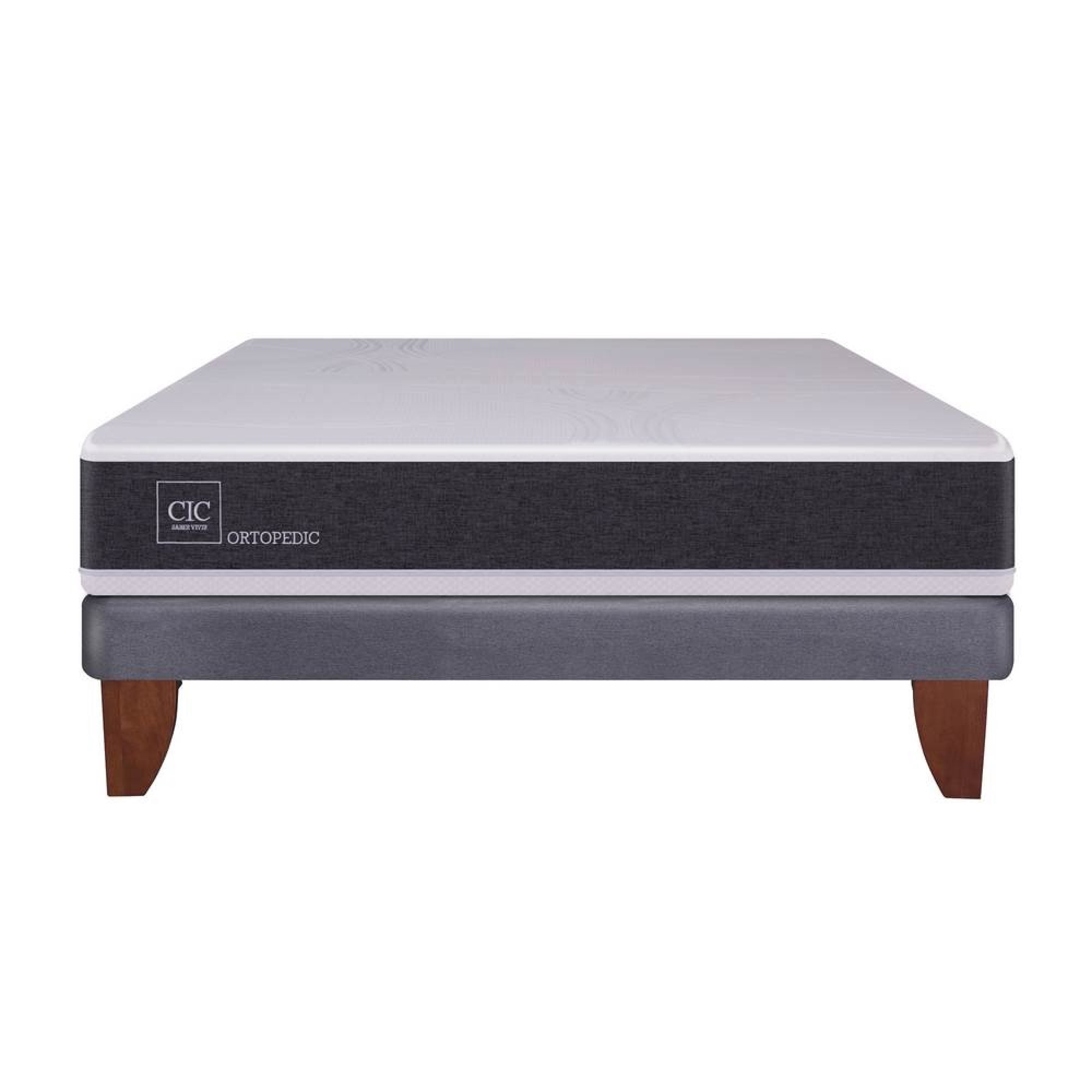 Cama Europea Europea New Ortopedic 2P 2 Plaza Base Normal