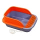 thumbnail image 2 of Caja De Arena Para Gatos Con Pala Desmontable Alta Bandeja De Arena Para Gatos Inodoro Para Gatos Azul Naranja Grande, 2 of 5