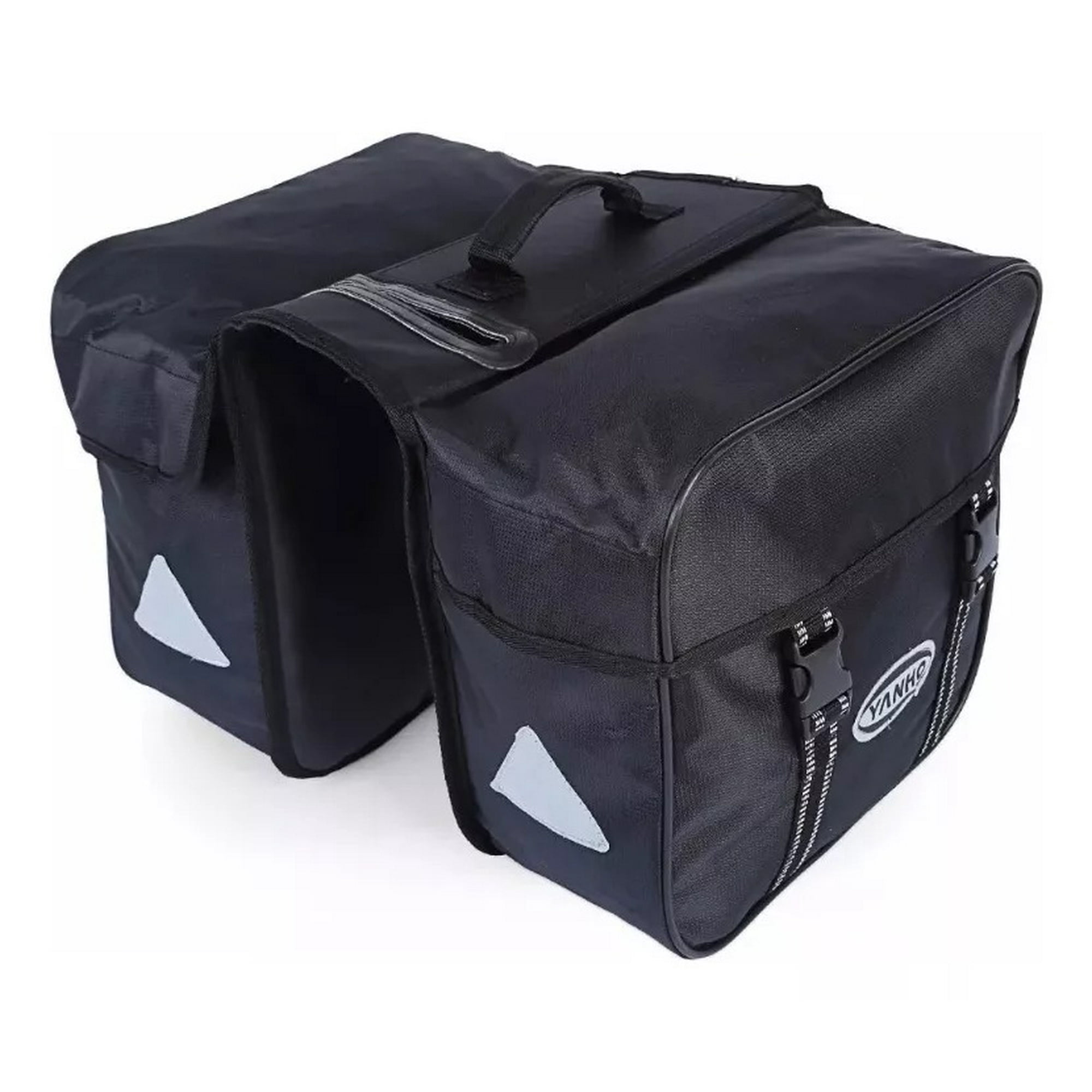 Defensor - Alforja, Bolsos Para La Parrilla De La Bicicleta, 20 Litros Color Negro