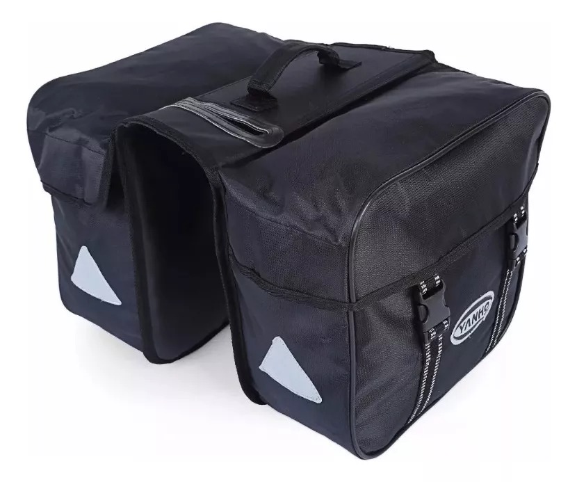 Defensor - Alforja, Bolsos Para La Parrilla De La Bicicleta, 20 Litros Color Negro