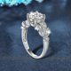 thumbnail image 2 of Anillos de Moissanita de 2 Quilates para Mujer Anillo de Compromiso de Boda de Plata Esterlina 925 Color D Claridad VVS1 Anillo de Diamante Creado en Laboratorio, 2 of 8