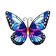 thumbnail image 5 of Mariposas De Metal Decoración De Pared Mariposas De Metal Esculturas Para Cerca Patio Balcón Estilo C, 5 of 5
