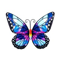 Magideal - Decoración De Pared Escultura Decoración Mariposas, Decoraciones Colgantes, Decoración De Pared De Mariposa De Metal Decorativa Artística Para Patio, Estilo C