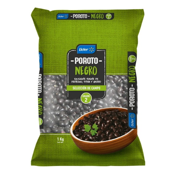 Poroto Negro Bolsa, 1 Kg