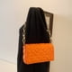 thumbnail image 4 of Bolso bandolera, bolso de hombro cuadrado con cadena y diseño de nicho, 4 of 5