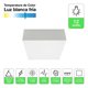 thumbnail image 2 of Pack 4 Plafon Panel Led Cuad Sob Itd Decorativo 12w 6000k blanco, 2 of 7