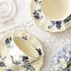 thumbnail image 4 of Juego de taza de té y platillo azul 1, juego de taza de café con platillo de flor, taza de té de porcelana británica, 200 ml., 4 of 5