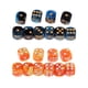 thumbnail image 2 of 20 Piezas Azul + Negro Naranja + Amarillo 6 Lados 16mm D6 Juego De Mesa De Resina Juego De Dados Pip, 2 of 5