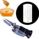 thumbnail image 1 of Medidor óptico preciso de contenido de azúcar Brix, grados Baume, medición de humedad, refractómetro (hidrómetro) para miel, mermeladas, malta y jarabe de arce, reemplaza la cerveza casera., 1 of 7
