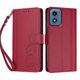 thumbnail image 3 of Funda Cartera Trébol para Motorola Moto G Play 2024 4G con Ranuras Tarjetas y Carga Inalámbrica Rojo, 3 of 6