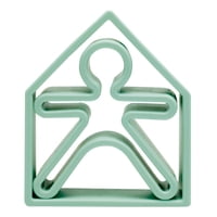 Set De Persona Y Casa Color Verde Pastel Dëna