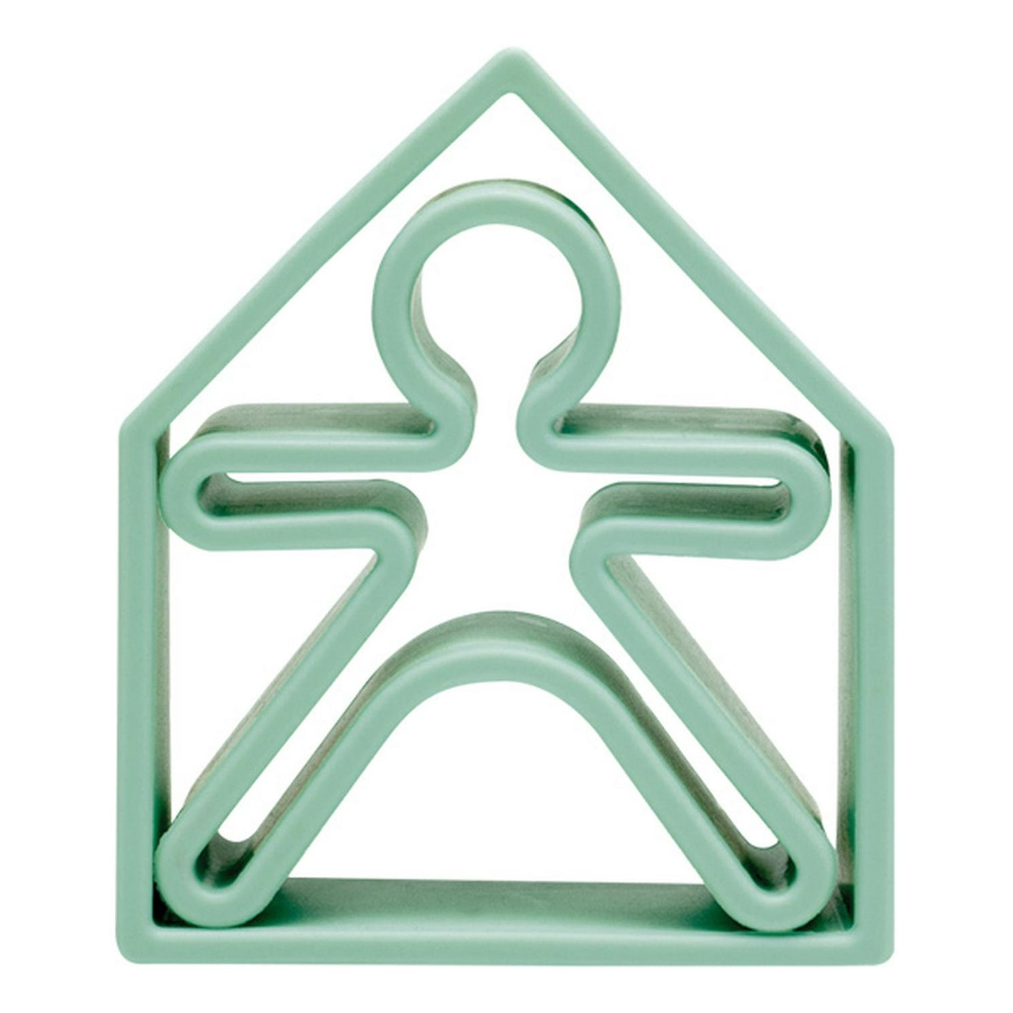 Set De Persona Y Casa Color Verde Pastel Dëna Multicolor