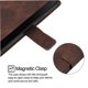 thumbnail image 4 of Funda Cartera para Samsung Galaxy A56 5G con Soporte y Ranuras, Resistente a Golpes y Rayones Marrón, 4 of 5