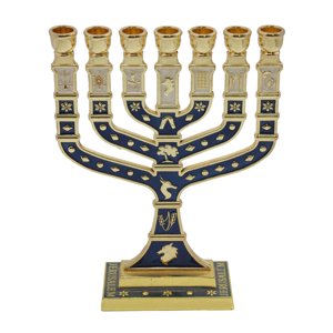 Bothyi - Menorah Candelabrum Hanukkah Menorah Para Aniversario, Boda, Fiesta, Navidad
