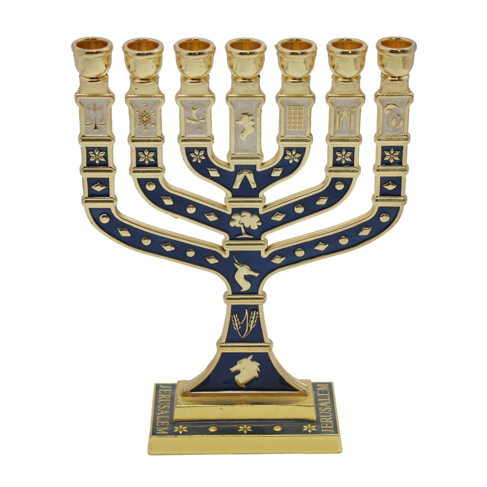 Bothyi - Menorah Candelabrum Hanukkah Menorah Para Aniversario, Boda, Fiesta, Navidad