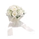 thumbnail image 3 of Bouquet De Boda Para La Novia Flores De Seda Artificial Elegante Bouquet White, 3 of 5