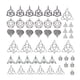 thumbnail image 1 of 48x Nudo hueco Charms Conector DIY Colgantes Nudo chino Plata envejecida para la fabricación de joyas Hallazgos colgantes Suministros Pulseras, 1 of 5