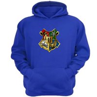Genérico - Poleron Canguro Howarts Azul Talla Xs Unisex