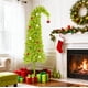 thumbnail image 2 of Árbol de Navidad HMASYO Caprichoso, verde lima, 5 pies con 150 LED, 2 of 8