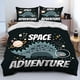 thumbnail image 2 of Cartoon Dinosaur Space Cute Dino Children Gift Comforter Bedding Set,Duvet Cover Bed Set Quilt Cover Pillowcase,king Queen Size, 2 of 5
