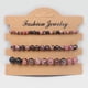 thumbnail image 1 of 3pcs/set Colorful Natural Stone Beads Bracelets - Stretchable Bangle Jewelry Gift for Women, 1 of 5