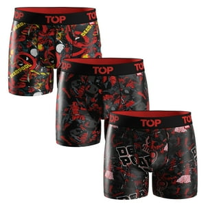 Top - Bóxer Medio Microfibra Marvel Pack 3 Deadpool C13