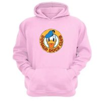 Genérico - Polerón Canguro Pato Dibujos Animados Rosa Talla M Unisex