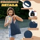 thumbnail image 3 of Uxcell 13x15.4 pulgadas Bolsas de Compras Lavables con Asas a Granel, Bolsas de Comestibles Reutilizables Plegables, Bolsa Ligera Plegable para Compras Almacenamiento Comestibles Viajes, 3 of 7