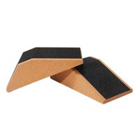 Ioensy - Bloque De Cuña Para Sentadillas De Corcho, Plataforma Duradera Para Pilates, Gimnasio, Sentadillas Elevadas Con Talón, 2 Uds.