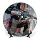 thumbnail image 1 of Bullseye Plato decorativo de porcelana fina (bone china), plato decorativo de cerámica para hogar, oficina, soporte de pared, platos decorativos para dormitorio - 6 pulgadas (15 cm), 1 of 6
