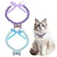 thumbnail image 1 of Collar de Perlas para Gato y Perro Uxcell, Forma de Lazo Pequeño con Diamantes de Imitación, Collar de Gato Lindo Ajustable (M, Púrpura/Azul, 2 Piezas), para Accesorios de Joyería para Mascotas, 1 of 7