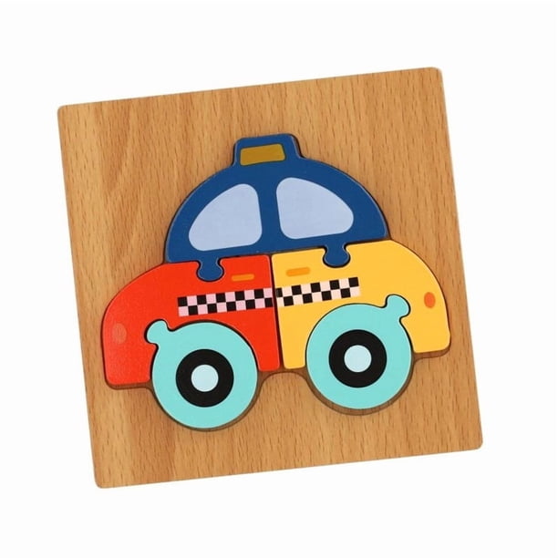 Puzzle Rompecabeza De Madera Encaje Didactico 15x15cm Niños