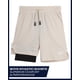 thumbnail image 3 of Pantalones cortos Reebok Boys 2 en 1 de baloncesto con forro de compresión, 3 of 7