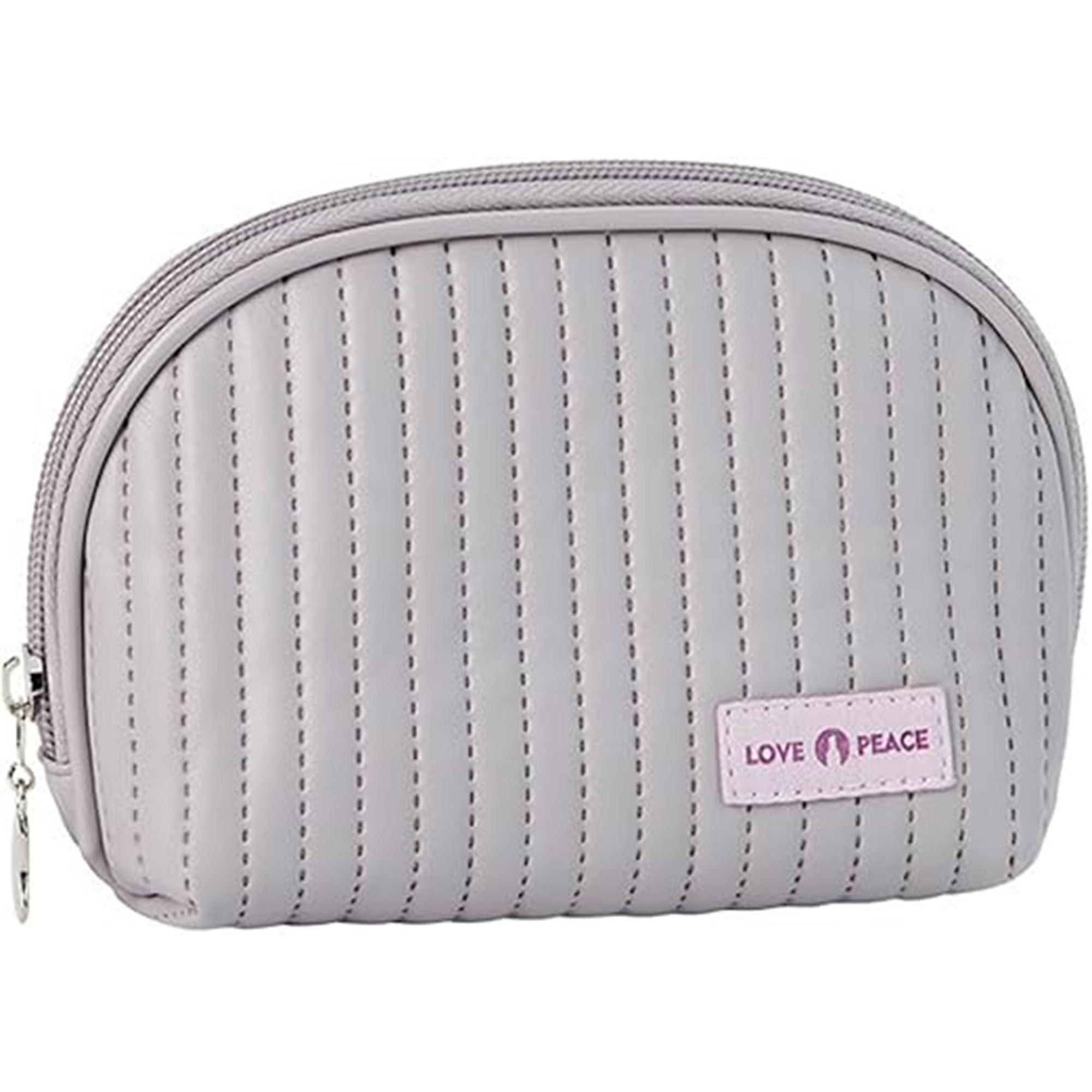 Veatool - Bolsa De Almacenamiento Semicircular, Hermosa Bolsa De Almacenamiento De Maquillaje De Bolsos, Bolsa De Maquillaje Minimalista, Diseño Abierto, Compacta Y Portátil