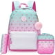 thumbnail image 1 of New Cute hot stamping love backpack Laptop bag girls backpack with Lunchbag and Penbag for school travelling picnic, 1 of 3