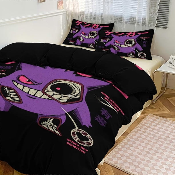 Juego de ropa de cama con estampado Ge_ngar, funda nórdica, juego de 3 piezas (funda nórdica y fundas de almohada) para mujeres, hombres y adolescentes.