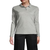 90 Grados - Polera Pique Mujer Manga Larga Gris Protección Uv