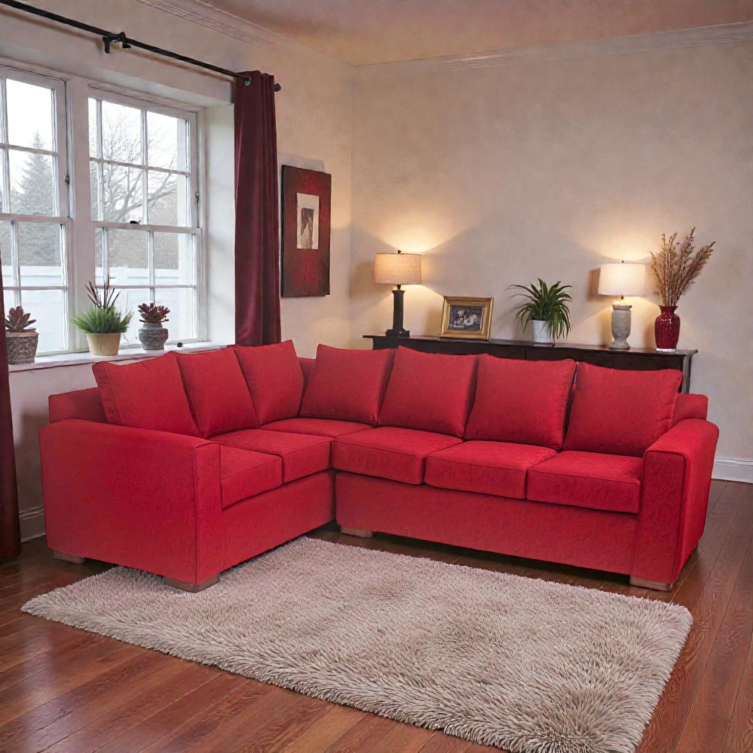 Muebles Altiro - Seccional Judá - Tela Lino Sidelli Burdeo