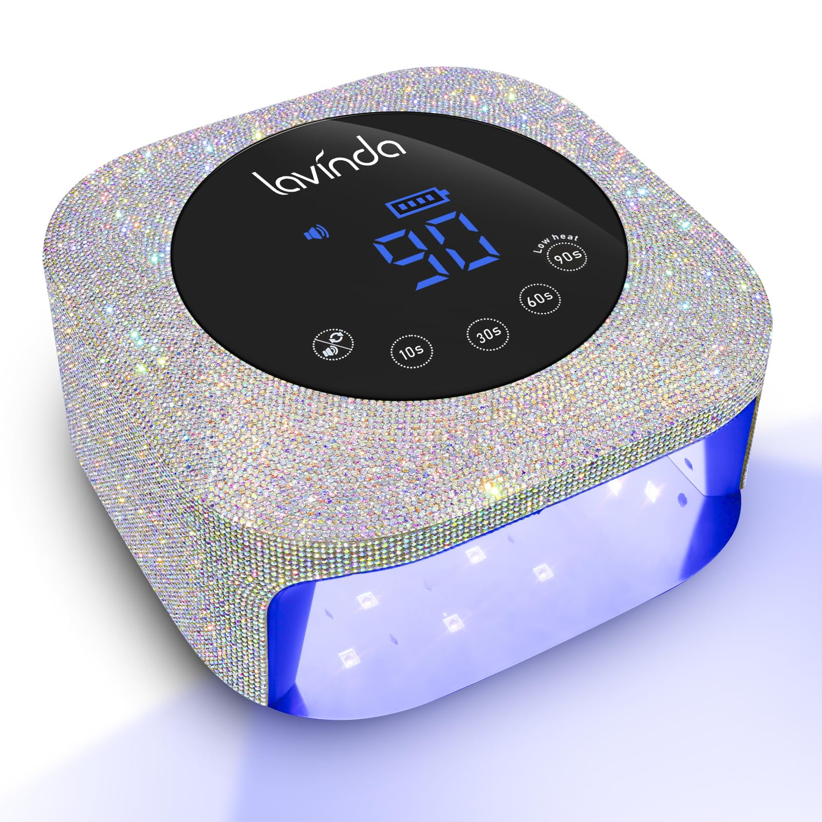 Lámpara Led Uv Lavinda Para Uñas, 54 W, Recargable, Inalámbrica, Con Temporizador