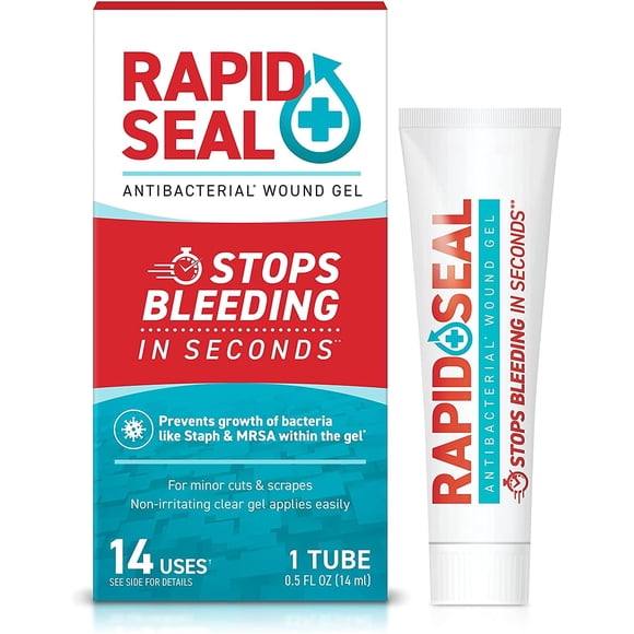 El gel Rapid-Seal para heridas detiene el sangrado en segundos, 1 tubo