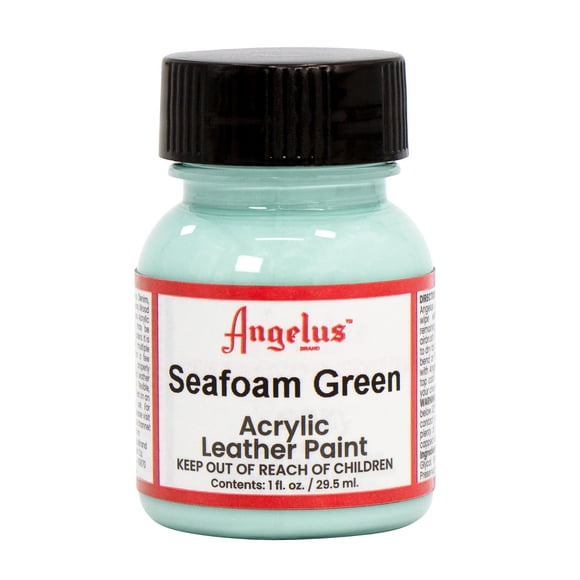Pintura acrílica Angelus para cuero, 30 ml, color verde espuma de mar, para bolso