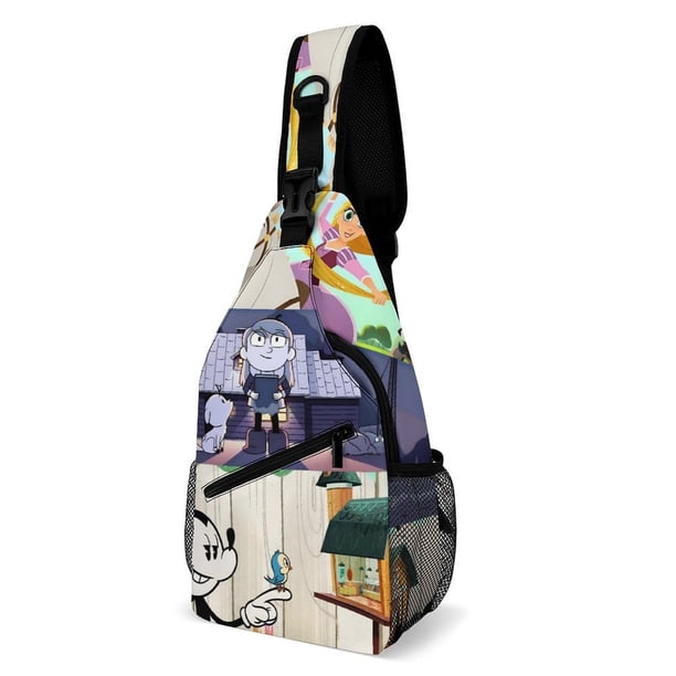 Mercury Filmworks Riñonera Bandolera con Estampado Integral para Hombres y Mujeres, Bolso Cruzado Gráfico de Tendencia, Mochila de Hombro Streetwear para Ciclismo y Deportes, Riñonera Versátil Casual