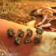 thumbnail image 4 of Set de Dados RPG Q Workshop El Señor de los Anillos Verde, 4 of 8