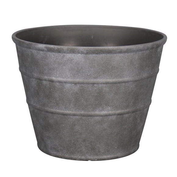 Planter L&G Solutions Hamilton, poliresina, carbón vegetal, 30 x 40 cm